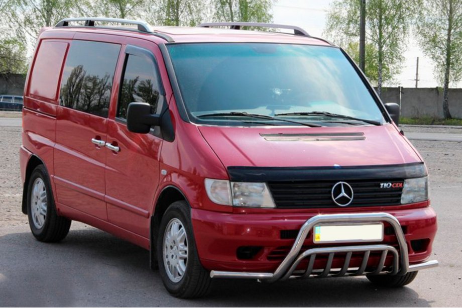 Mercedes Vito W638 1996–2003 Bullbar met zijbeugels WT002 Plus (RVS) Image
