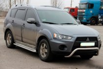 Mitsubishi Outlander 2006–2012 Bullbar WT007 (rvs) foto 4