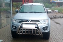 Mitsubishi Pajero Sport 2008–2015 Bullbar voorzijde WT002 (RVS) foto 1