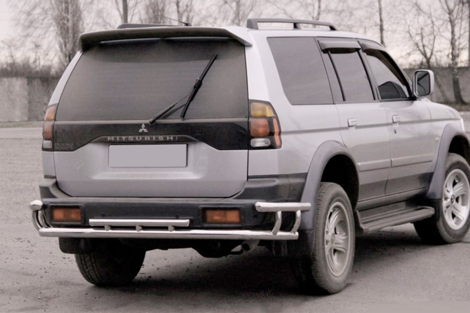 Mitsubishi Pajero Sport 1996–2007 Achterbeschermbeugel AK005-2 (RVS) Image