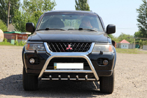 Mitsubishi Pajero Sport 1996–2007 Bullbar WT003 (RVS) foto 4