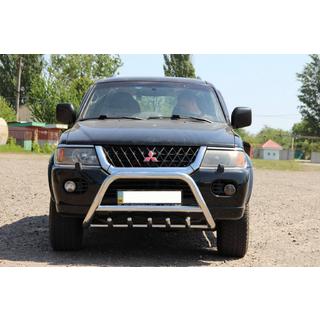 Bullbar WT003 (RVS) Mitsubishi Pajero Sport 1996–2007 foto 4
