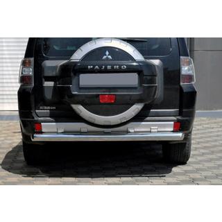 Achterbeschermbeugel AK002 (RVS) Mitsubishi Pajero Wagon IV 2006–2021 foto 1