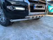 Mitsubishi Pajero Wagon IV 2006–2021 RVS voorbumperbescherming ST015 foto 8