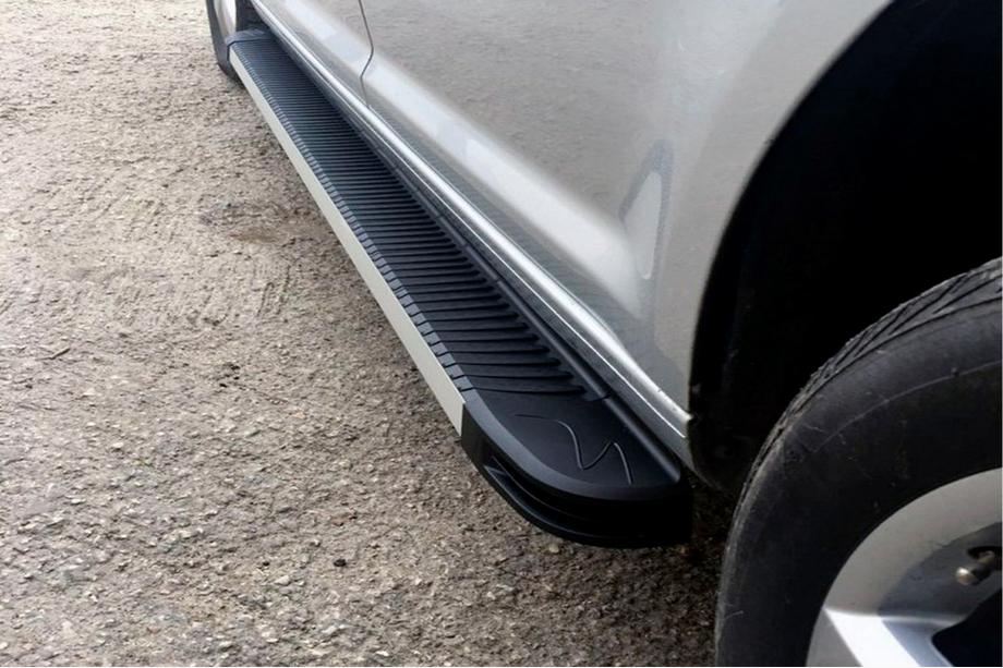 Volkswagen Caddy 2010–2015 MAYA sidebars (set 2 st., aluminium) Maxi basis Image