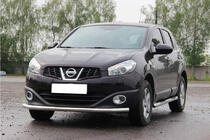 Nissan Qashqai 2010–2014 Voorste beschermbeugel ST008 (RVS) 60 mm foto 2