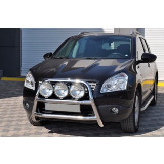 Bullbar WT018 (RVS) Nissan Qashqai 2007–2010 foto 3