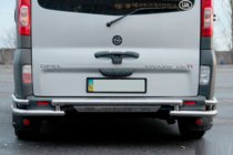 Nissan Primastar 2002–2014 Achterbeschermbeugel AK-Special (RVS) foto 3