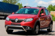 Renault Sandero 2013–2022 Voorbumperbeugel WT007 (RVS) foto 2