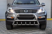 SsangYong Rexton I 2001–2017 Bullbar WT003 (RVS) foto 3