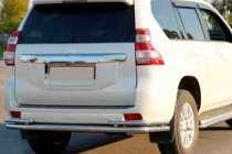 Toyota Land Cruiser Prado 150 2009–2023 Achterbeschermbeugel AK005-2 (RVS) foto 1