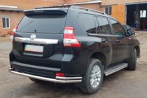 Toyota Land Cruiser Prado 150 2009–2023 Achterbeschermbeugel AK005-2 (RVS) foto 8