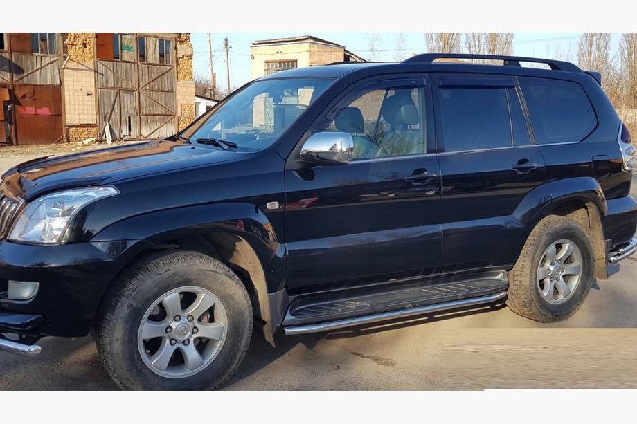 Toyota Land Cruiser Prado 120 2002–2009 Bescherming voor zijtreden BB004 (2 st., RVS) Foto 2