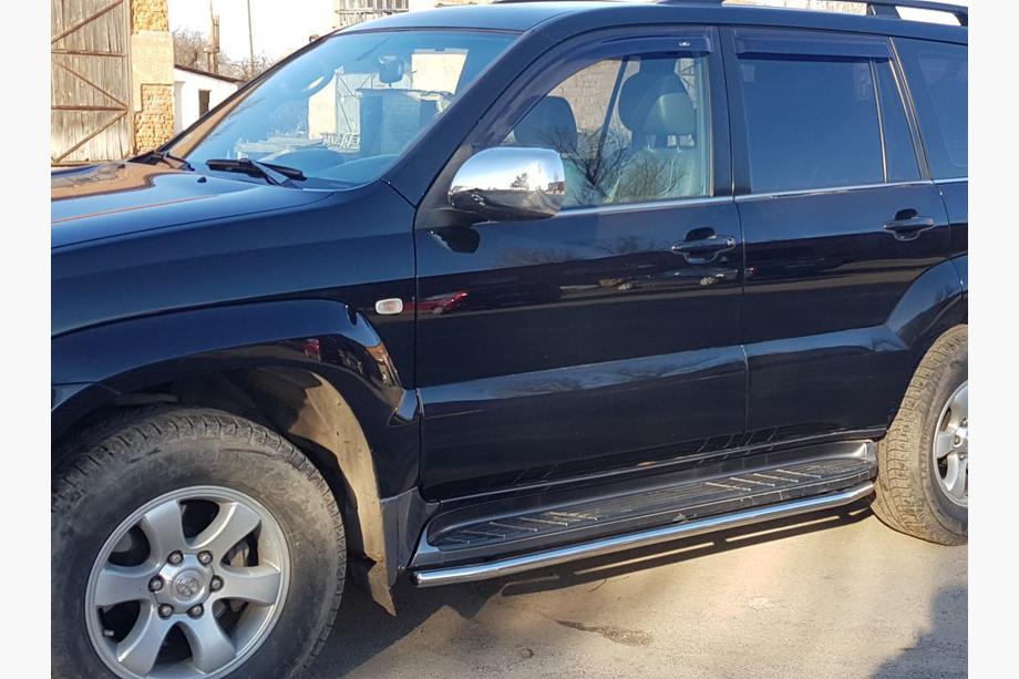 Toyota Land Cruiser Prado 120 2002–2009 Bescherming voor zijtreden BB004 (2 st., RVS) Foto 3
