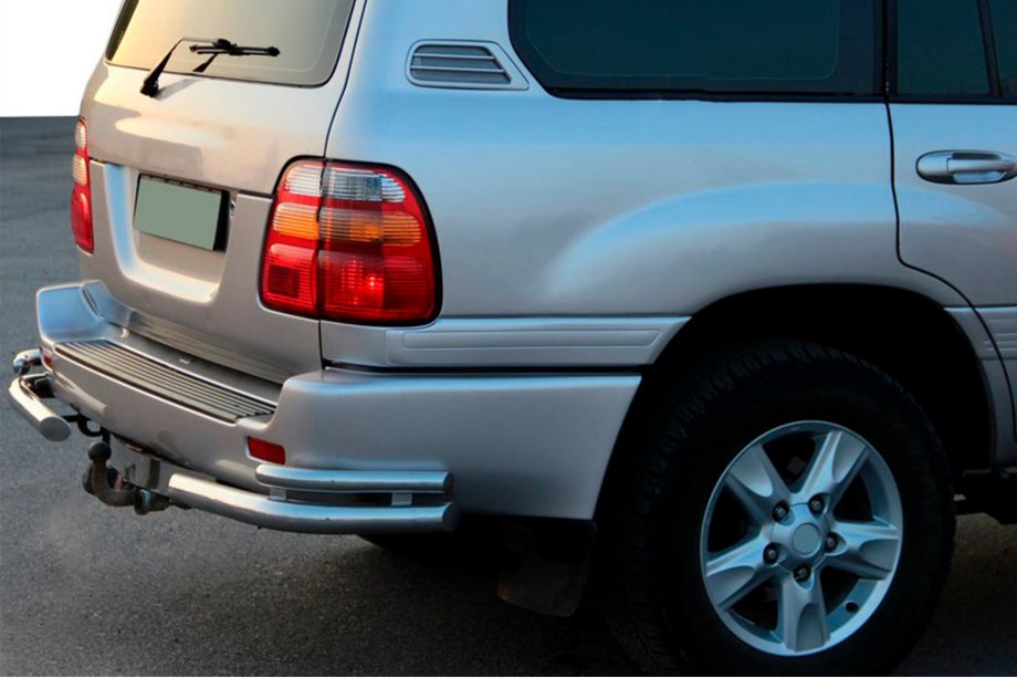 Toyota Land Cruiser 100 1998–2007 Achterhoekstukken AK003-Double (2 st., RVS) Image