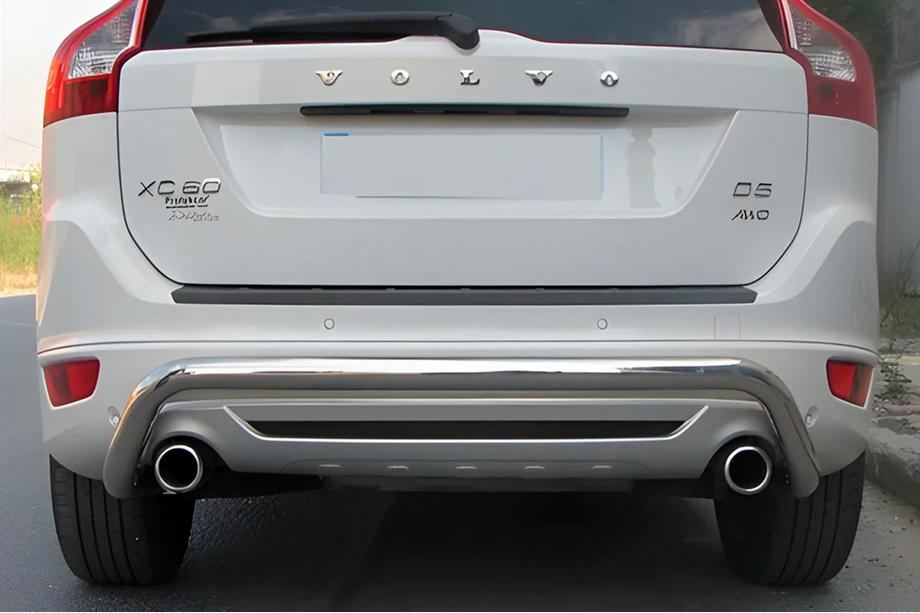 Volvo XC60 2009–2017 Achterbumperbescherming AK007 (RVS) Foto 1