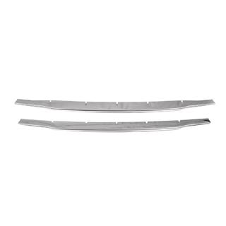 Bumperbeschermers (2014-2018, set 2 stuks, RVS) Ford Courier 2014–2023 foto 2