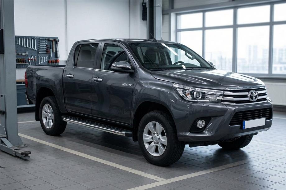 Toyota Hilux 2015– Blackline zijtreden (2 stuks, aluminium) Image