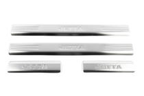 Volkswagen Jetta 2006–2011 RVS instaplijsten (binnenzijde dorpel) 4 stuks (zonder opschrift), Carmos - Turks staal foto 5
