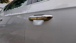 Volkswagen Passat B6 2006–2012 Platte deurgreep covers (set van 4, RVS) foto 3