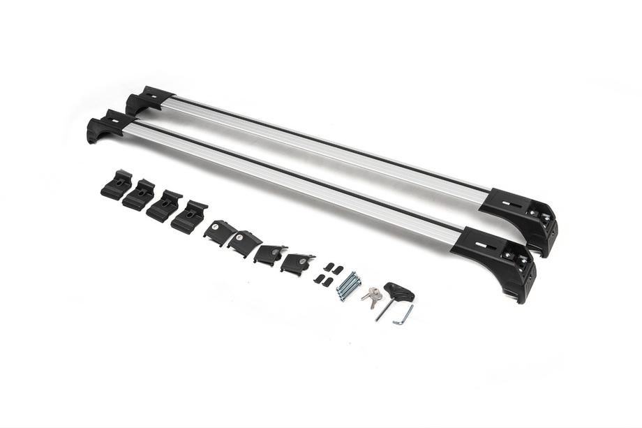 Dwarsdragers voor geïntegreerde dakrails, afsluitbaar Skybar V2 (2 stuks) tot 120 cm, zwart Foto 3