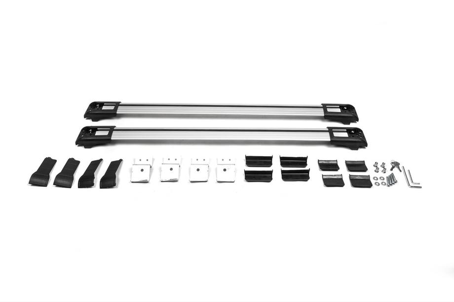 Skoda Yeti 2009–2017 Afsluitbare dwarsdragers voor dakrails (2 stuks) Zwart Image