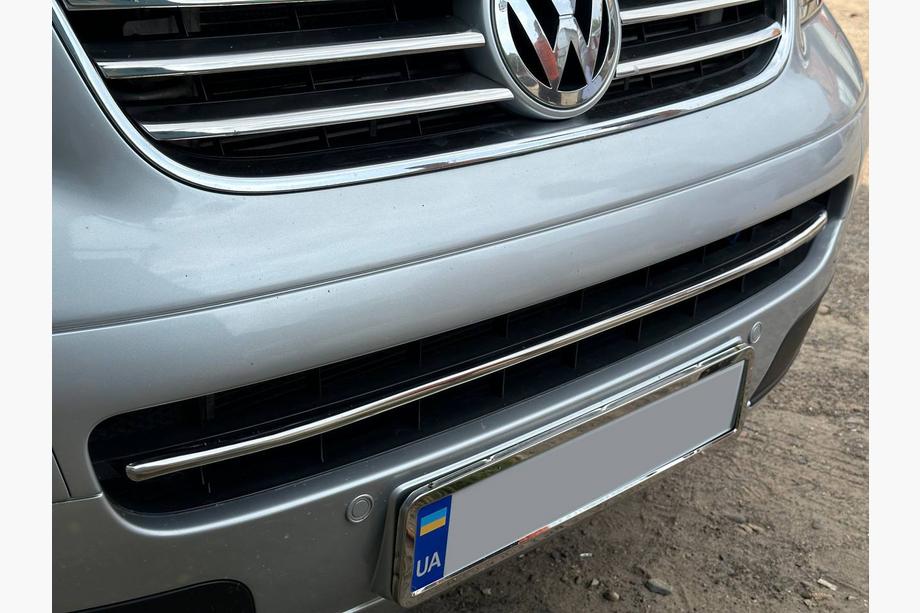 Volkswagen T5 Multivan 2003–2010 Afdekking voor onderste grille (RVS) Carmos - Turks staal Image