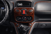 Fiat Doblo I 2001–2005 Dashboard sierlijsten Houtlook foto 1