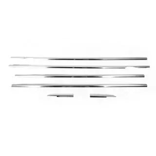 RVS raamomlijsting set (6 stuks) foto 3