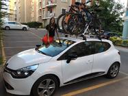 Renault Clio IV 2012–2019 Fietshouder voor dakdragers foto 2