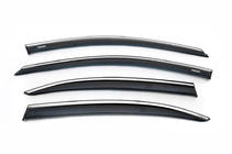 Volkswagen Jetta 2011–2018 Raamwindschermen met chroomstrip (4 stuks, Niken) foto 3