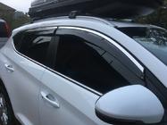 Hyundai Tucson TL 2016–2021 Raamwindschermen met chroomstrip (6 stuks, Niken) foto 5
