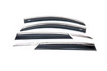 Hyundai Tucson TL 2016–2021 Raamwindschermen met chroomstrip (6 stuks, Niken) foto 2