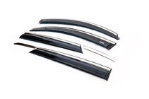 Hyundai Tucson TL 2016–2021 Raamwindschermen met chroomstrip (6 stuks, Niken) foto 8