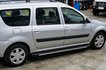 Dacia Logan MCV 2004–2014 Side steps Maya V1 (2 stuks, aluminium) foto 1
