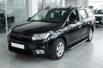 Renault Logan MCV 2013–2022 Side steps Maya V1 (2 stuks, aluminium) foto 1
