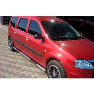 Sidebars (2 stuks, RVS) Dacia Logan MCV 2004–2014 foto 2
