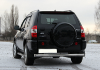 Chery Tiggo 1 2005–2016 Achterbeschermbeugel (RVS) Ø60 mm foto 2