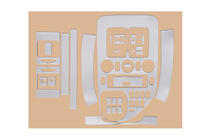 Mercedes Vito W638 1996–2003 Dashboardpanelen Meric (1999-2003) Aluminium foto 7