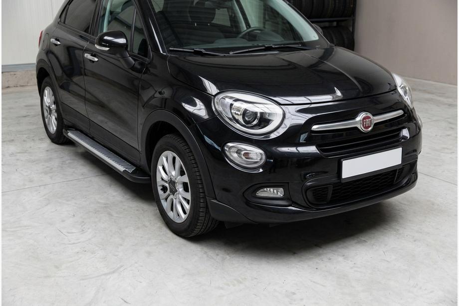 Fiat 500X 2014–2024 Line side steps (set van 2, aluminium) Image
