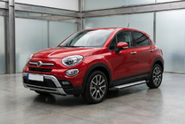 Fiat 500X 2014–2024 Side steps Allmond Grey (2 stuks, aluminium) foto 1