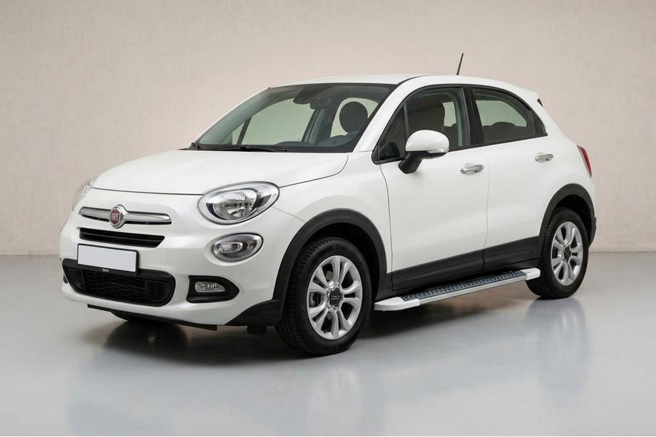 Fiat 500X 2014–2024 Allmond White zijtreden (2 st., aluminium) Image