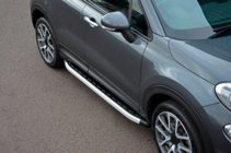 Fiat 500X 2014–2024 Fullmond side steps (2 stuks, aluminium) foto 2