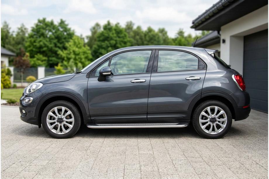 Fiat 500X 2014–2024 Zijtreden Maydos V2 (2 st., aluminium/RVS) Image