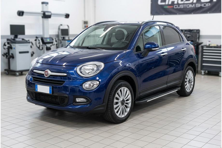 Fiat 500X 2014–2024 Bosphorus Grey zijsteps (set van 2, aluminium) Image