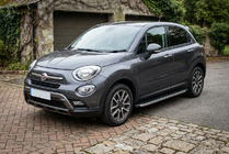 Fiat 500X 2014–2024 BlackLine zijsteps (2 stuks, aluminium) foto 1