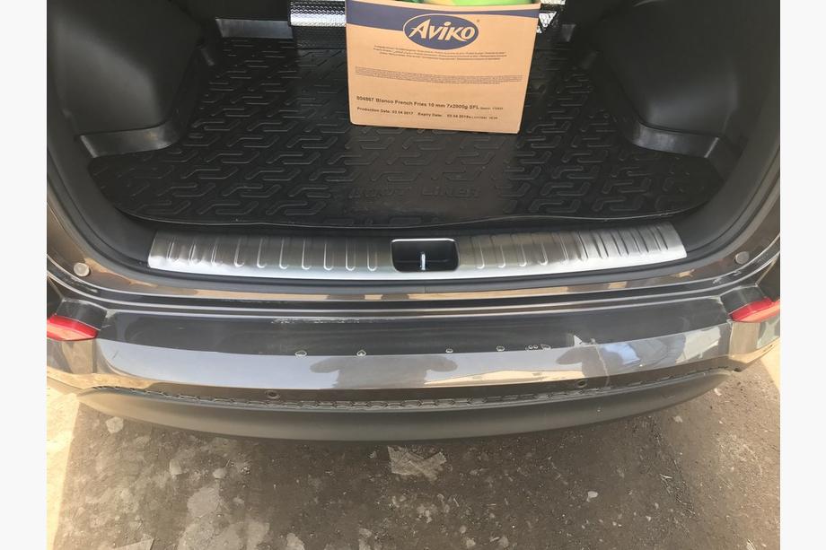 Hyundai Tucson TL 2016–2021 OmsaLine RVS beschermplaat voor achterste bagagedrempel Foto 3