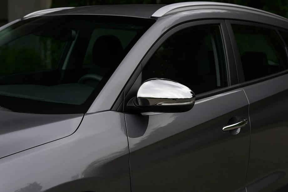 Hyundai Tucson TL 2016–2021 RVS spiegelkappen (set van 2) Foto 3