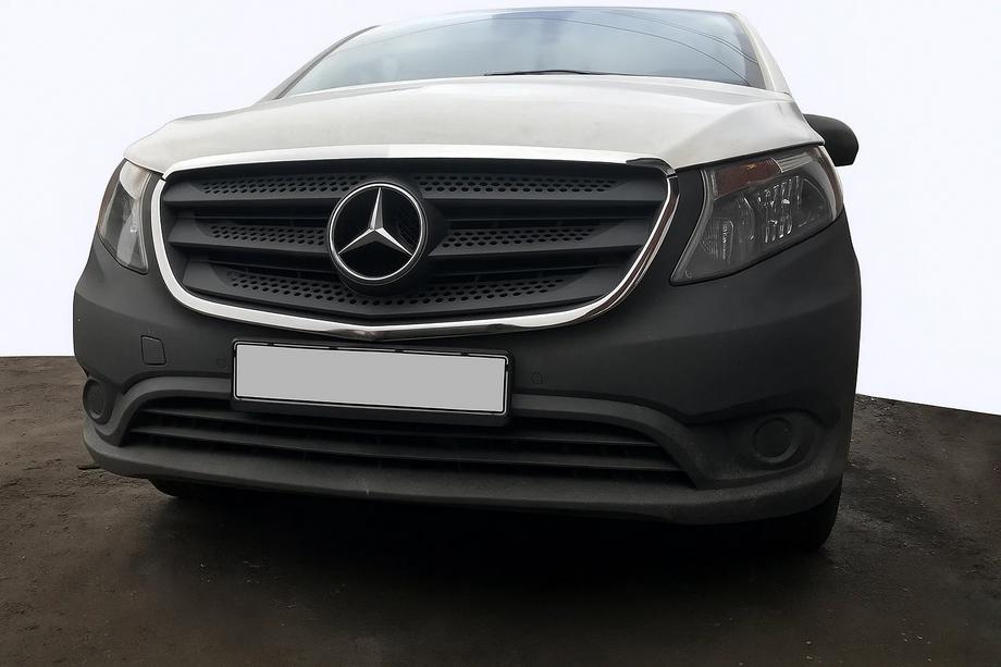 Mercedes Vito/V-klasse W447 2014– Grilleomlijsting (2 st., RVS) Image