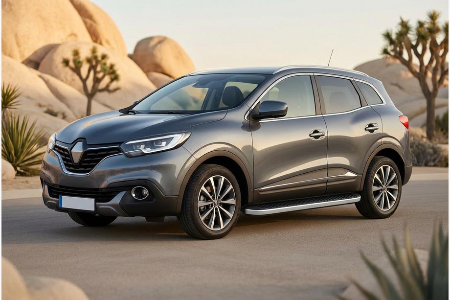 Renault Kadjar 2015–2022 Side steps Tayga Grey (set van 2, aluminium) Image